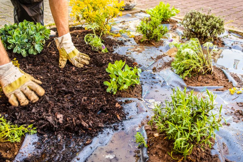 Red Mulch Installation in Honolulu, HI